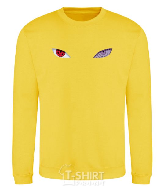 Sweatshirt Naruto eyes V.1 yellow фото