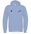 Men`s hoodie Naruto eyes V.1 sky-blue фото