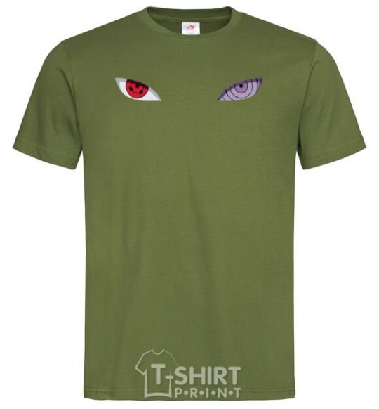 Men's T-Shirt Naruto eyes V.1 millennial-khaki фото