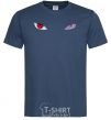 Men's T-Shirt Naruto eyes V.1 navy-blue фото