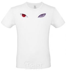 Men's T-Shirt Naruto eyes V.1 White фото
