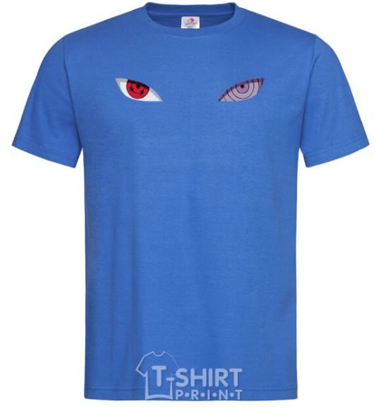 Men's T-Shirt Naruto eyes V.1 royal-blue фото