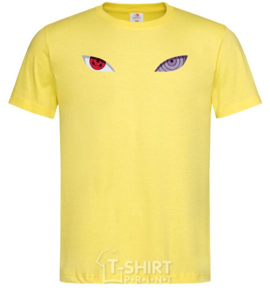 Мужская футболка Наруто очі V.1 Лимонный фото