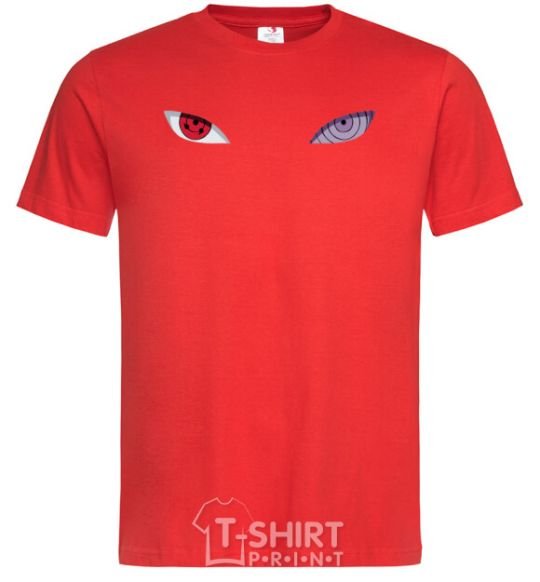 Men's T-Shirt Naruto eyes V.1 red фото
