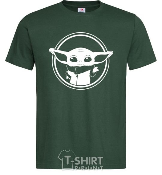 Мужская футболка Маленький Йода Темно-зеленый фото