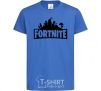 Kids T-shirt Fortnite logo royal-blue фото