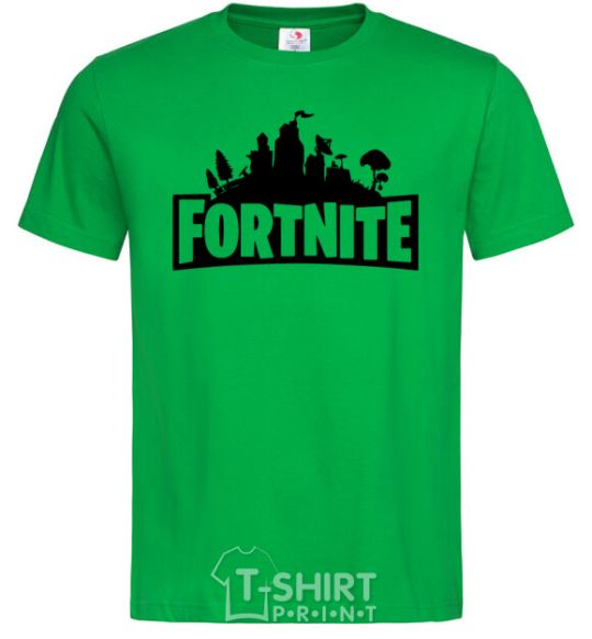 Мужская футболка Fortnite logo Зеленый фото