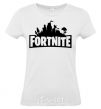 Women's T-shirt Fortnite logo White фото