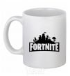 Ceramic mug Fortnite logo White фото