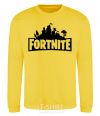 Sweatshirt Fortnite logo yellow фото