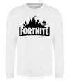 Sweatshirt Fortnite logo White фото