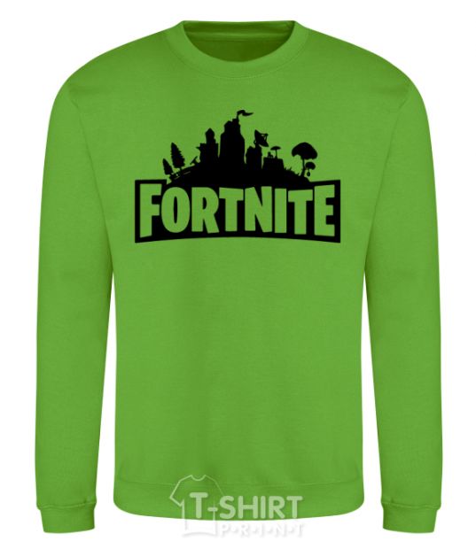 Sweatshirt Fortnite logo orchid-green фото