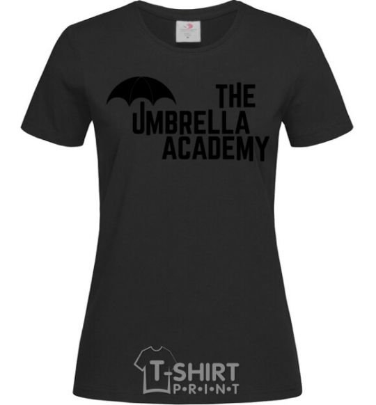 Women's T-shirt The umbrella academy logo black фото