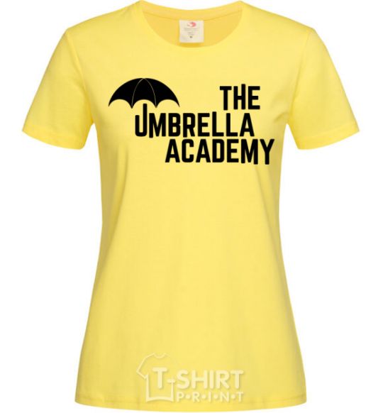 Women's T-shirt The umbrella academy logo cornsilk фото