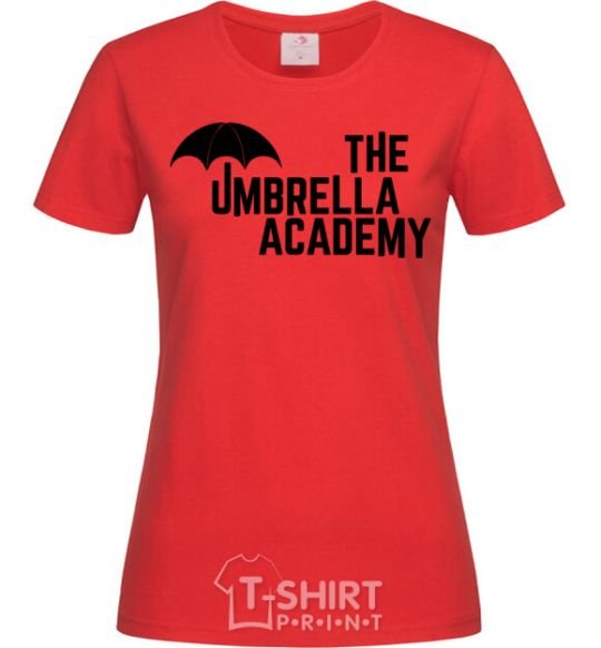 Women's T-shirt The umbrella academy logo red фото