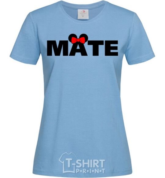 Women's T-shirt Mate sky-blue фото