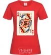 Women's T-shirt Couple's card red фото