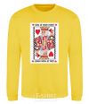 Sweatshirt King of your heart yellow фото