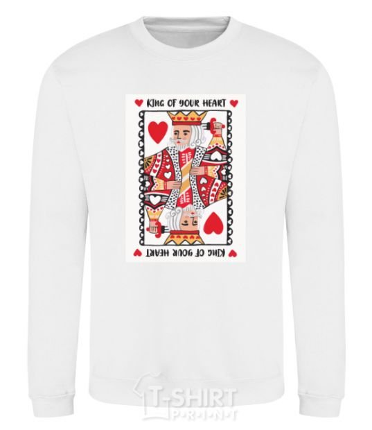 Sweatshirt King of your heart White фото