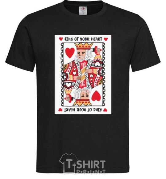 Men's T-Shirt King of your heart black фото