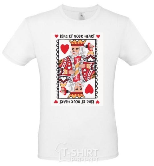 Men's T-Shirt King of your heart White фото