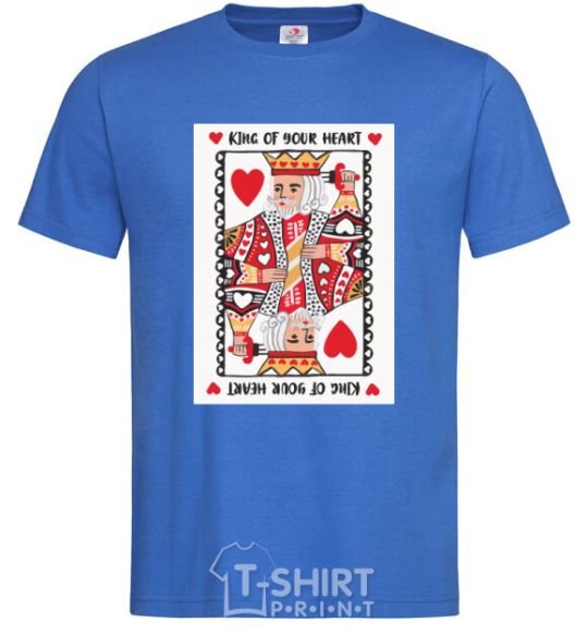 Men's T-Shirt King of your heart royal-blue фото