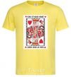 Men's T-Shirt King of your heart cornsilk фото