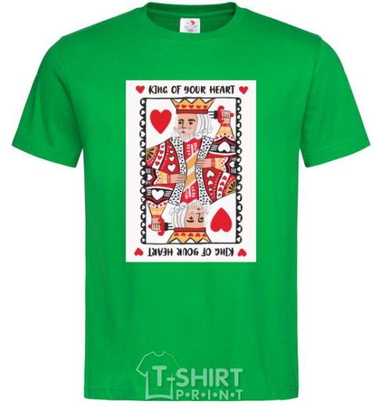 Men's T-Shirt King of your heart kelly-green фото