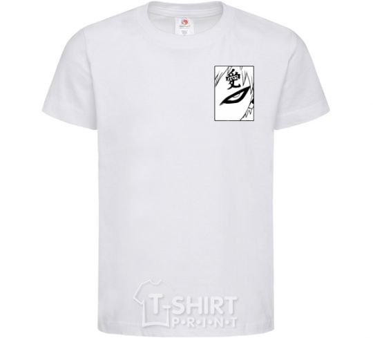 Kids T-shirt Gaara White фото