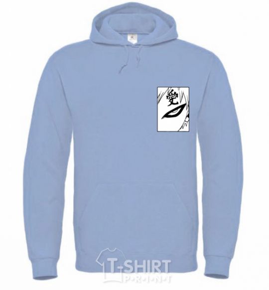 Men`s hoodie Gaara sky-blue фото