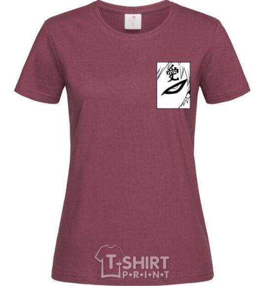 Women's T-shirt Gaara burgundy фото