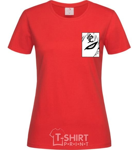 Women's T-shirt Gaara red фото