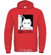 Men`s hoodie Shikamaru bright-red фото