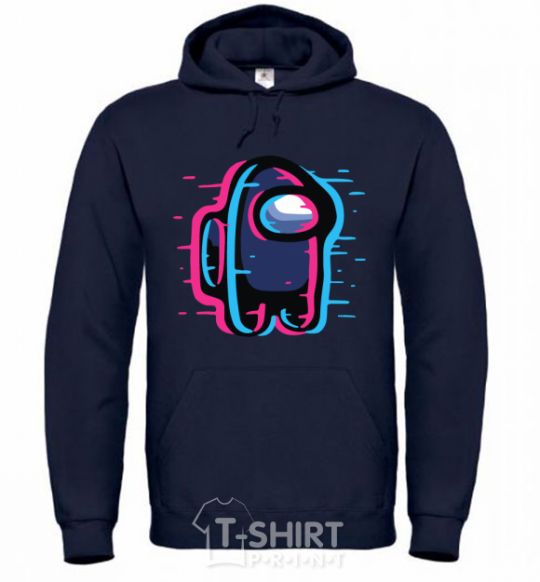 Men`s hoodie Among us, the shift navy-blue фото