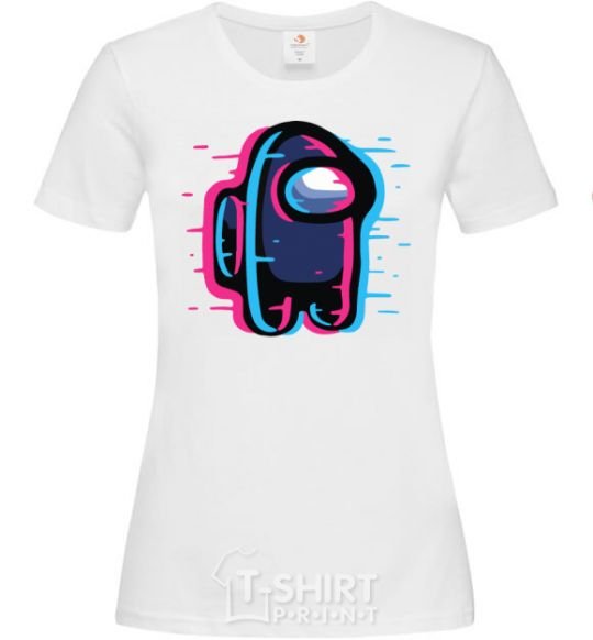 Women's T-shirt Among us, the shift White фото