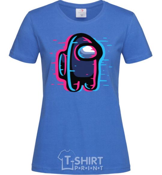 Women's T-shirt Among us, the shift royal-blue фото