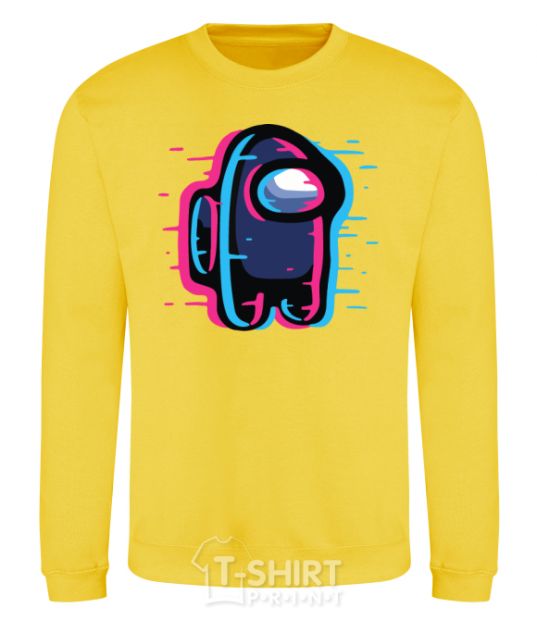 Sweatshirt Among us, the shift yellow фото