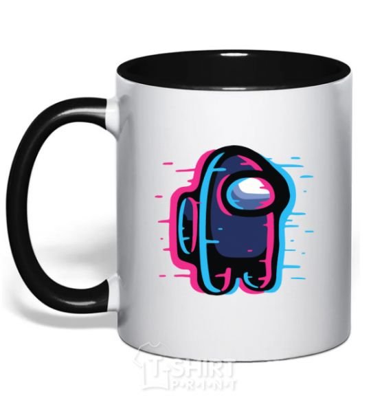 Mug with a colored handle Among us, the shift black фото