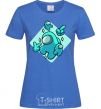 Women's T-shirt Among us turquoise royal-blue фото