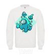 Sweatshirt Among us turquoise White фото