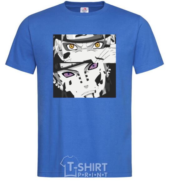 Men's T-Shirt Naruto eyes royal-blue фото