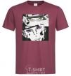 Men's T-Shirt Naruto eyes burgundy фото