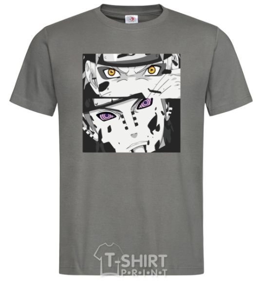 Men's T-Shirt Naruto eyes dark-grey фото