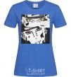 Women's T-shirt Naruto eyes royal-blue фото