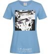 Women's T-shirt Naruto eyes sky-blue фото