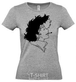 Women's T-shirt Cowboy bepop grey фото