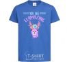 Kids T-shirt You are llamazing royal-blue фото