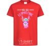 Kids T-shirt You are llamazing red фото