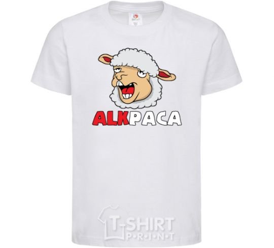 Kids T-shirt ALKPACA web White фото