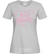 Women's T-shirt Girl power web grey фото